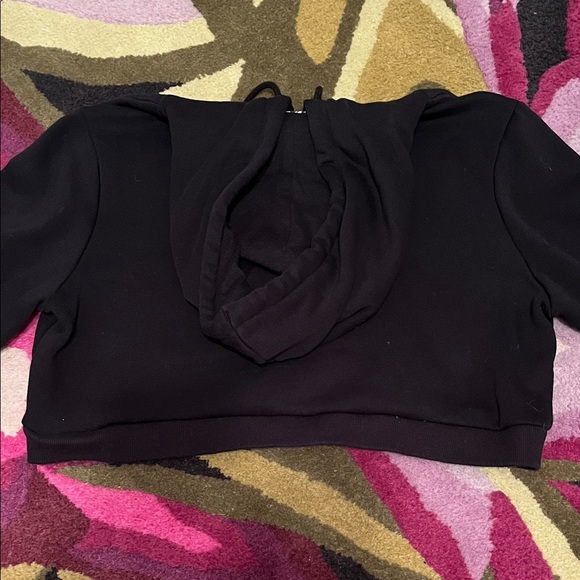 Cropped Fila Black Hoodie with Colorful Logo - Picture 3 of 3